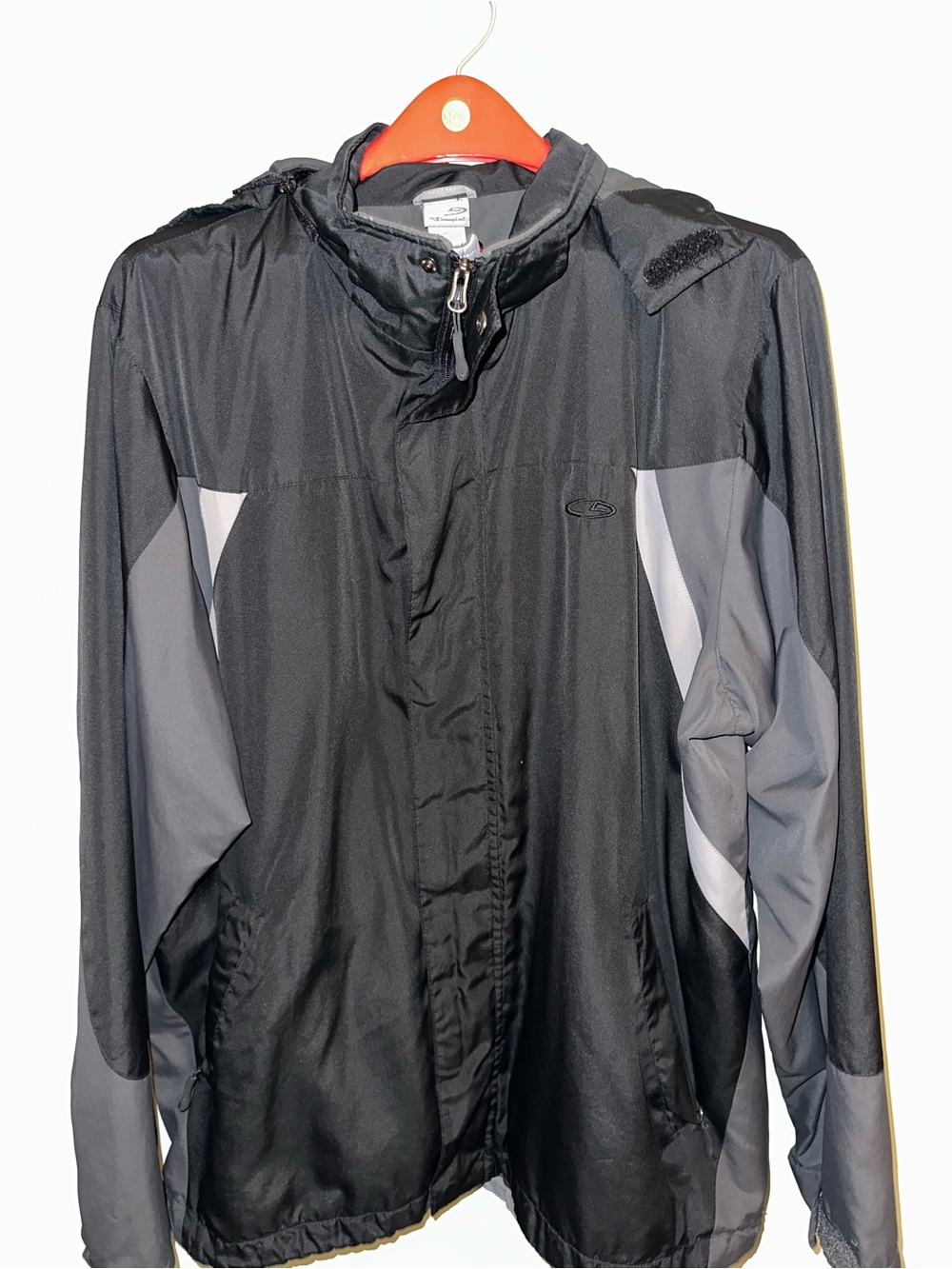 Champion Black and Gray Performance Jacket with Hood
